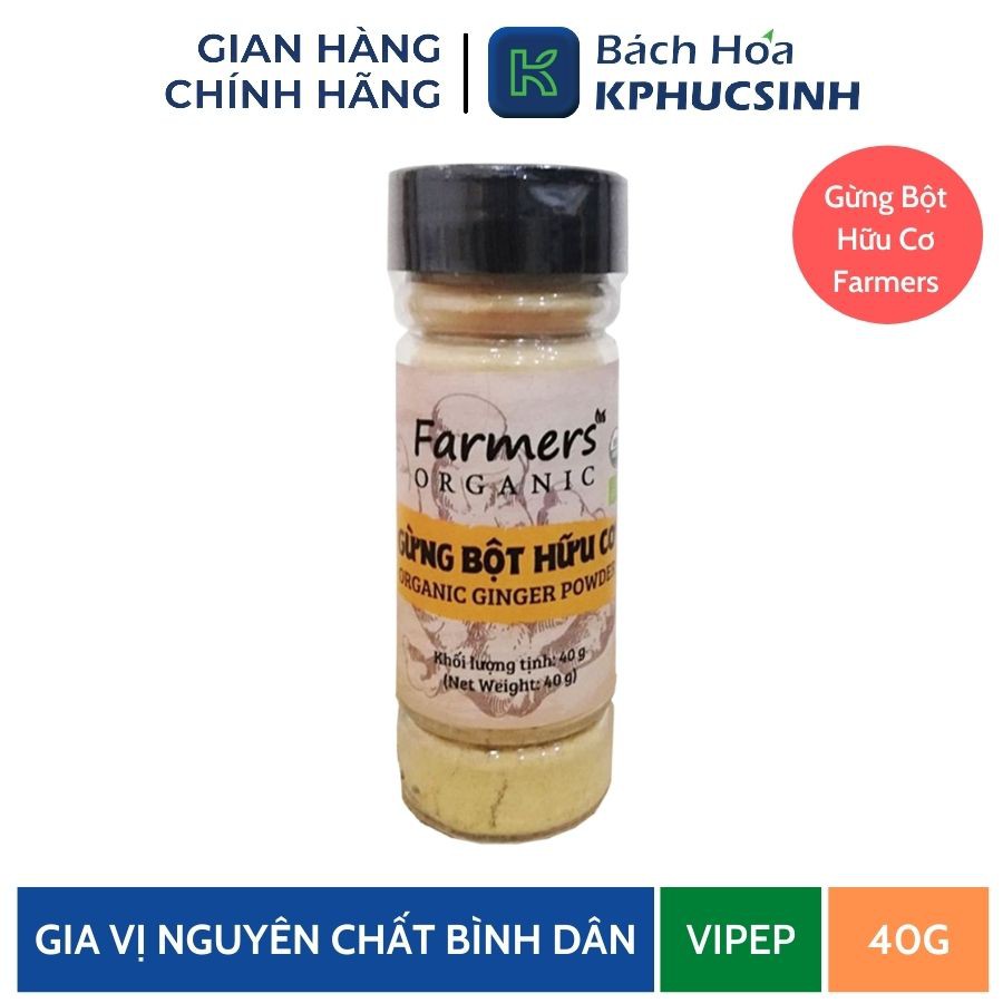 [HCM Giao Nhanh] Gừng Bột Hữu Cơ 40Gr - Bột Gừng Hữu Cơ Chất Lượng Cao Hủ Thủy Tinh - Hàng Chính Hãng