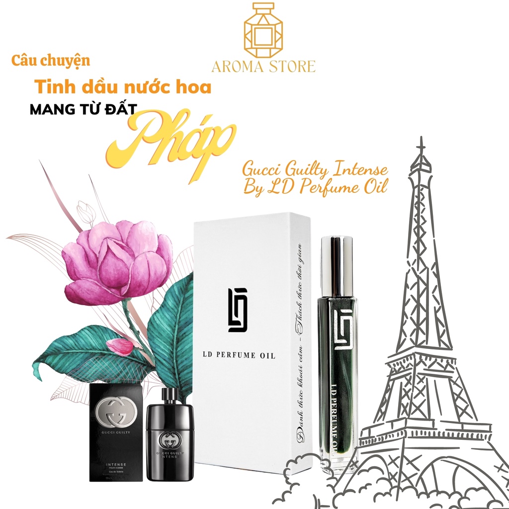 Tinh Dầu Nước Hoa Pháp GUCCI GUILTY INTENSE Thương Hiệu  LD PERFUME OIL AROMA STORE