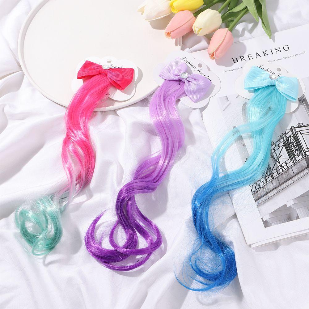 Kẹp Tóc Giả Hình Nơ Xinh Xắn Cho Bé Gái