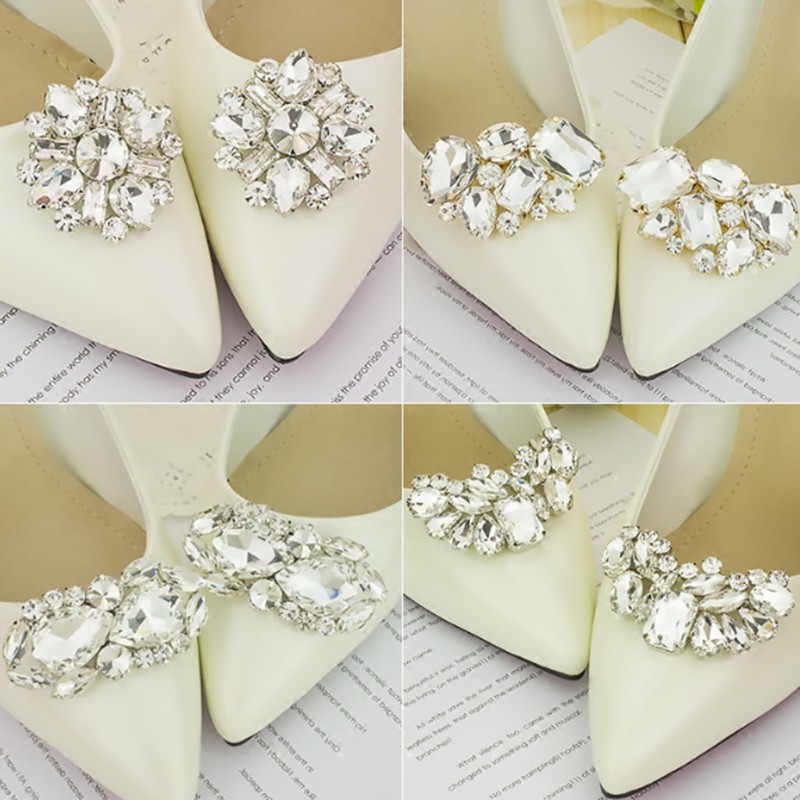 Set 2 phụ kiện trang trí giày đám cưới tự làm