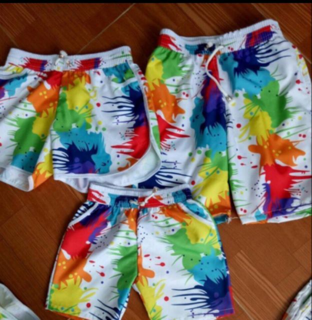 Quần đôi đi biển chất đẹp mẫu vẩy sơn