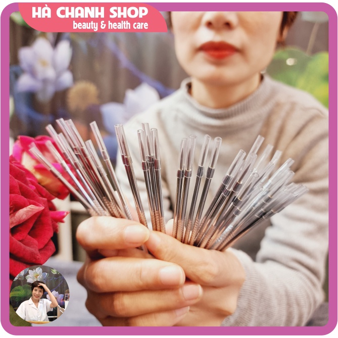 Que Nặn Mụn 2 Đầu Sắc Nhọn Combo 10 Chiếc Kim Nặn Mụn Bằng Thép Không Gỉ Kích Thước 15cm Lấy Mụn Dễ Dàng