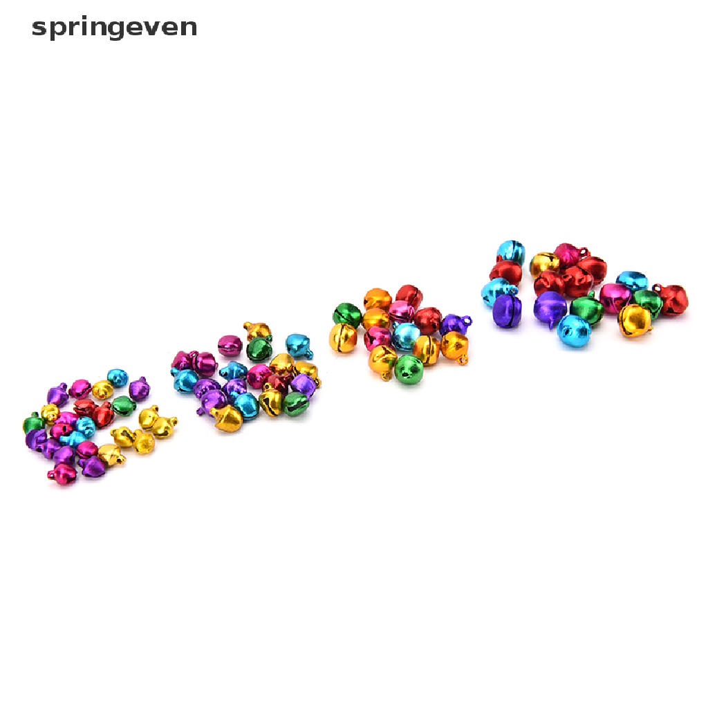 Set 100 Chuông Nhỏ Xỏ Hạt Cườm Nhiều Màu Sắc Dùng Để Làm Đồ Trang Trí Thủ Công DIY