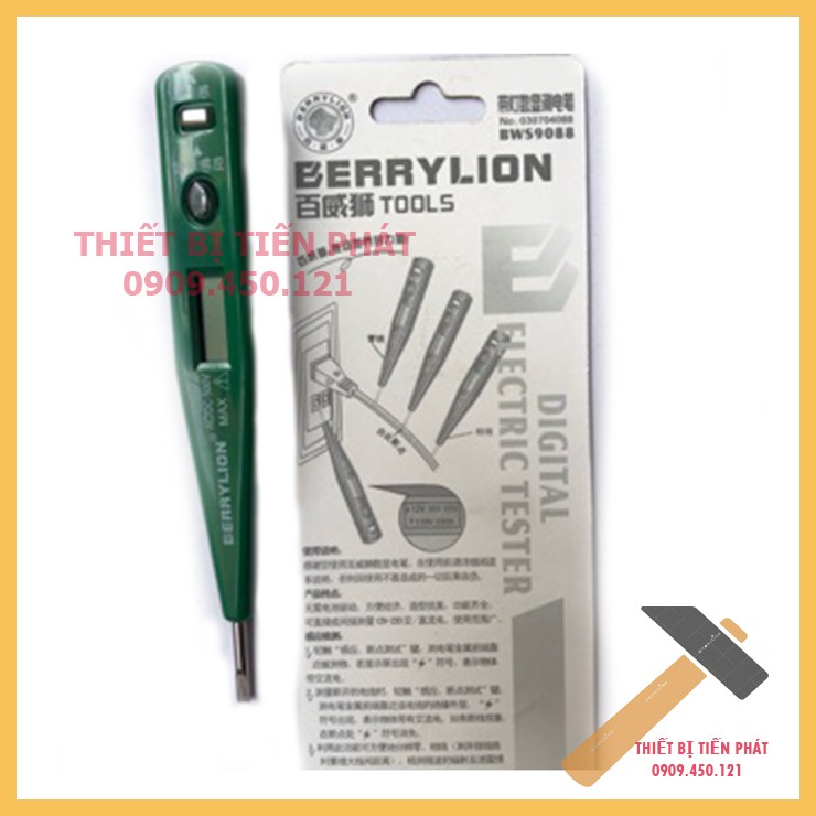 <[Sỉ 23.900Đ]>  Bút Thử Điện Điện Tử BERRYLION Chính Hãng No.030709088