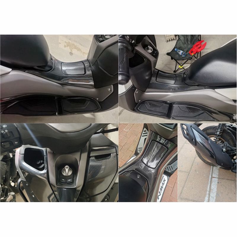 Miếng dán sợi carbon Yamaha NMAX 155 Nhãn dán toàn thân cho bộ đề can xe máy Bộ phim bảo vệ trang trí