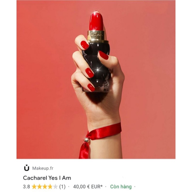 🍑Nước Hoa Yes I Am Cacharel EDP 30ml🍑