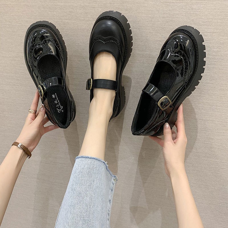 Giày Búp Bê Size Lớn 35-43 Phong Cách Lolita Nhật Bản Cho Nữ