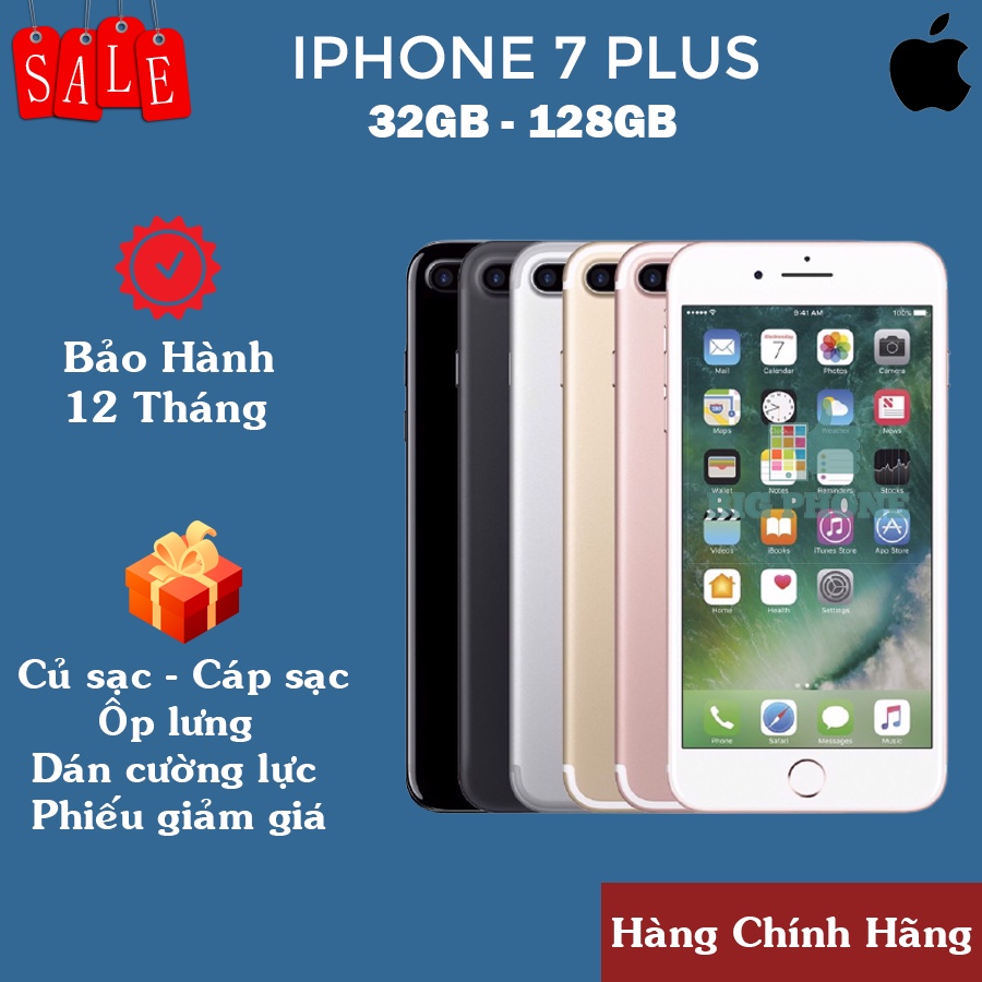 [Chính hãng] điện thoại Iphone 7Plus lock 32/128/256 ZIN CHUẨN