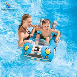 Child Swimming Ring Baby Pool Seat Float Aid Trainer Water Cartoon Boat