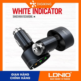 Sạc ô tô 3 cổng (1 QC3.0) LDNIO C703Q