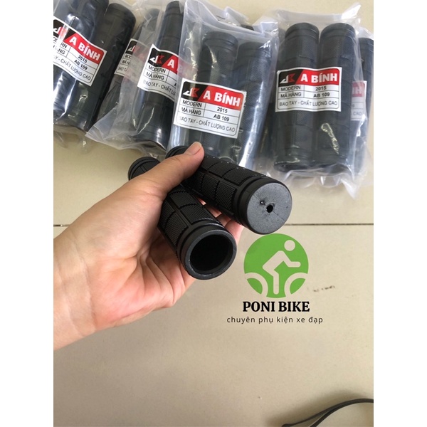 CẶP TAY NẮM XE ĐẠP - BỌC TAY NẮM XE ĐẠP A Bính- Tay cầm ghi đông xe đạp thể thao bằng cao su cao cấp