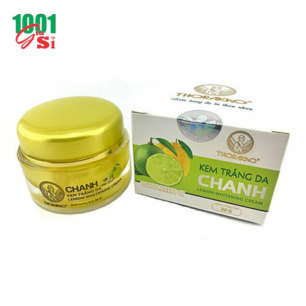 Kem Trắng Da Chanh (VITAMIN C) 30g Thorakao giúp trắng da an toàn tự nhiên