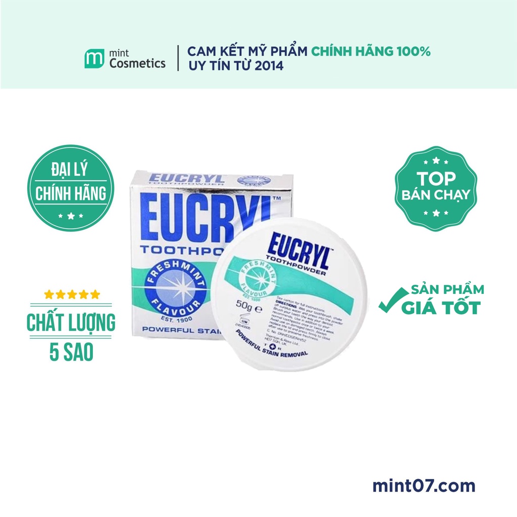 Bột Trắng Răng Eucryl Toothpowder