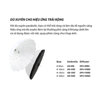 Dù phản bạc Parabolic hiệu Godox - UB-105