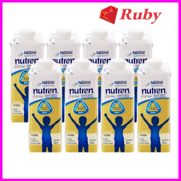 Thùng 24 hộp Sữa bột Nutren Junior pha sẵn hộp 200ml