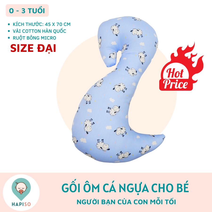 Gối cá ngựa cho bé Hapiso - Size Đại