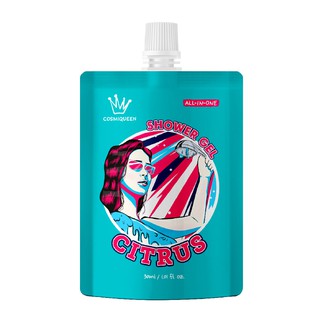 COSMIQUEEN CITRUS Sữa rửa mặt tắm gội 3 trong 1 làm sạch da chết, làm trắng mịn da Hàn Quốc