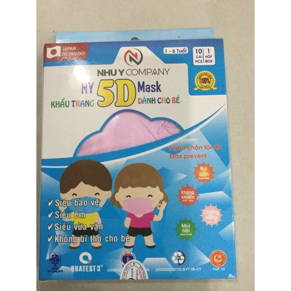 KHẨU TRANG Y TẾ 4 LỚP NHƯ Ý HỘP 10 CÁi