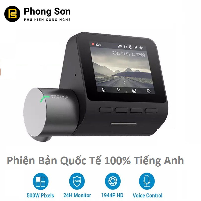 Camera hành trình Xiaomi 70mai Dash Camera Pro + Kèm 64GB A1 Lexar + Module GPS | BigBuy360 - bigbuy360.vn