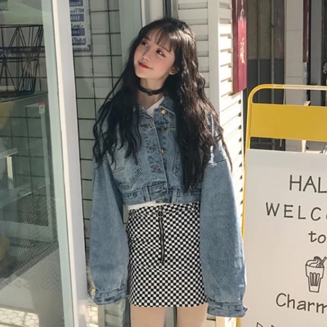 Denim Jacket dáng croptop