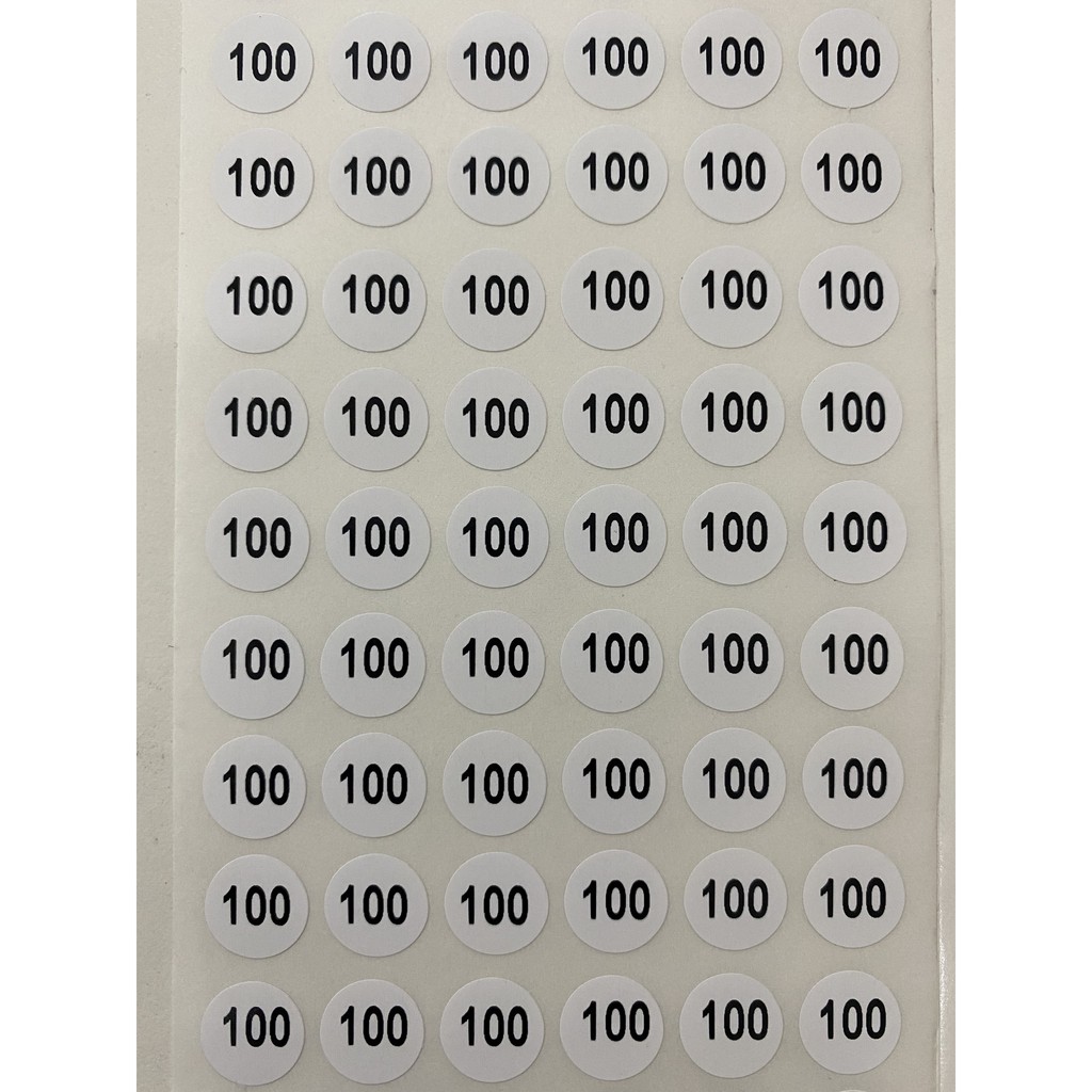 Tem size - Decal Size số dán quần áo 80, 90,100,110,120,130,140.