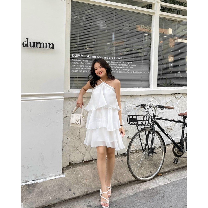 ĐẦM YẾM TẦNG VOAN HAI LỚP SIÊU XINH KÈM ẢNH THẬT CHẤT DÀY DẶN SIU HOT