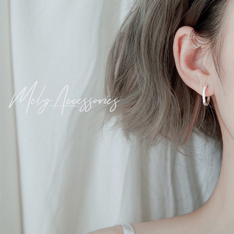 Bông tai titan thép y tế tròn basic không dị ứng ( 1 CHIẾC )