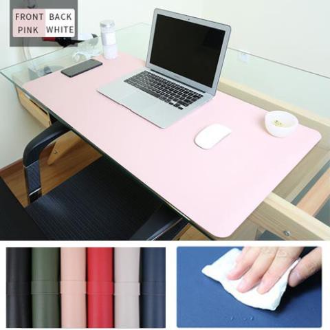 Thảm trải bàn- Deskpad da trải bàn làm việc da Pu 2 mặt chống nước, dễ lau lùi