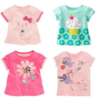 Áo thun bé gái áo thun cho bé gái 1 - 7 tuổi màu hồng xanh hàng Lomitoo chính hãng siêu xinh - Misolkids by huong274