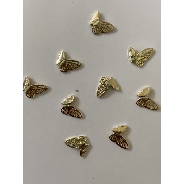 charm đá hình bướm, charm bướm gắn móng