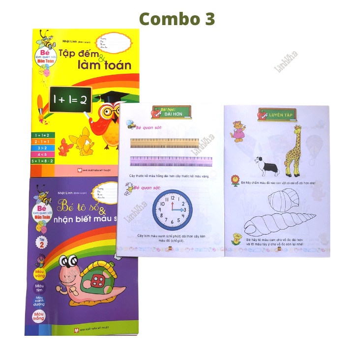 Sách Bé Làm Quen Với Môn Toán Cho Bé 3-6 Tuổi Học Toán Dễ Dàng Và Hiệu Quả