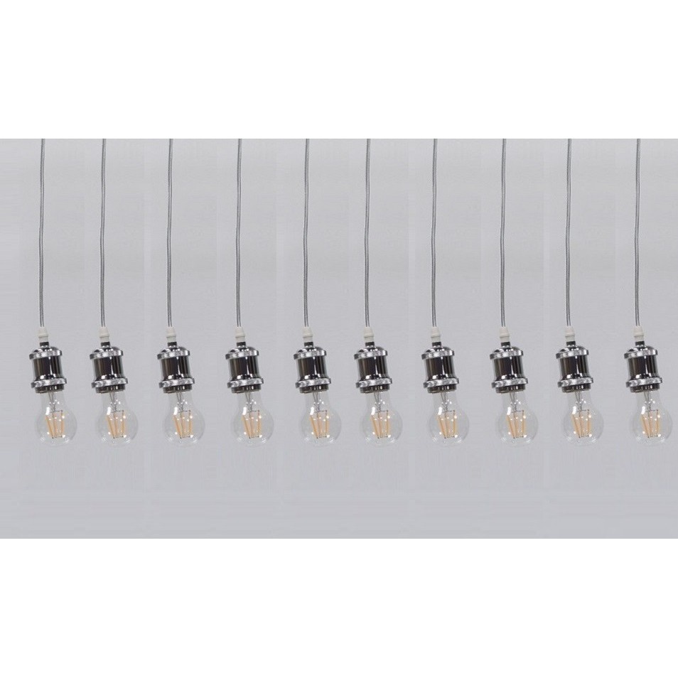 Bộ 10 dây đèn thả cổ điển bóng led Edison A60 6W