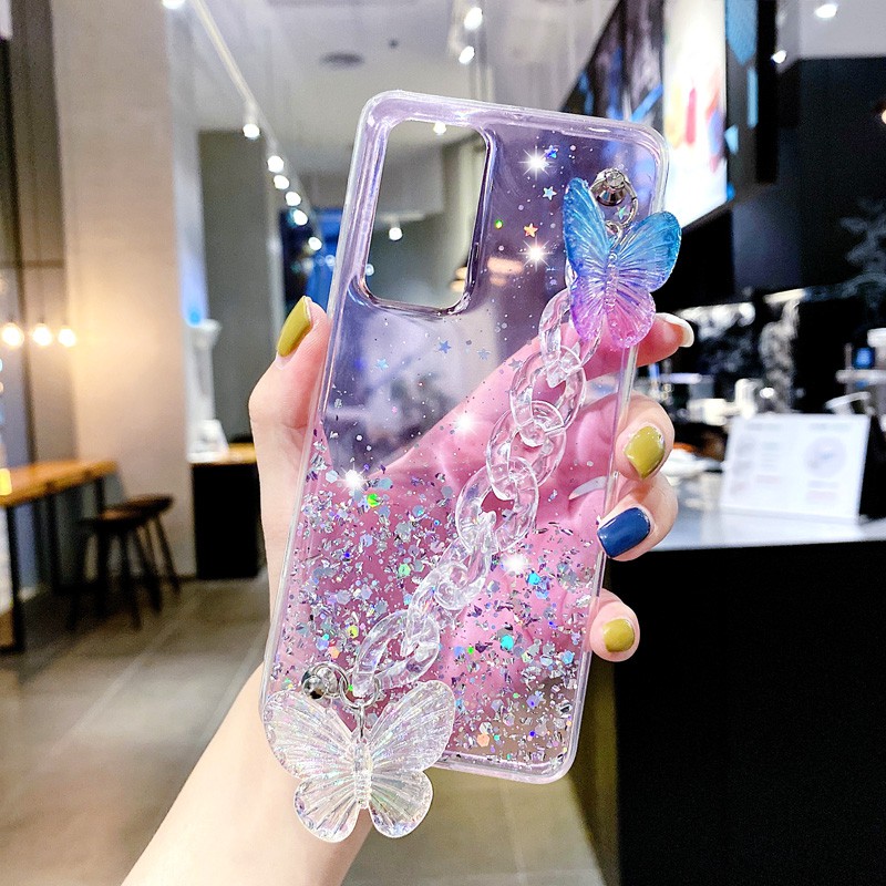 Ốp Điện Thoại Đính Kim Tuyến Cho Oppo A55 A94 A76 A16e A95 A16 A54 A74 A15 Reno 6 5f 5 4f A15s A1k A31 A9 A5