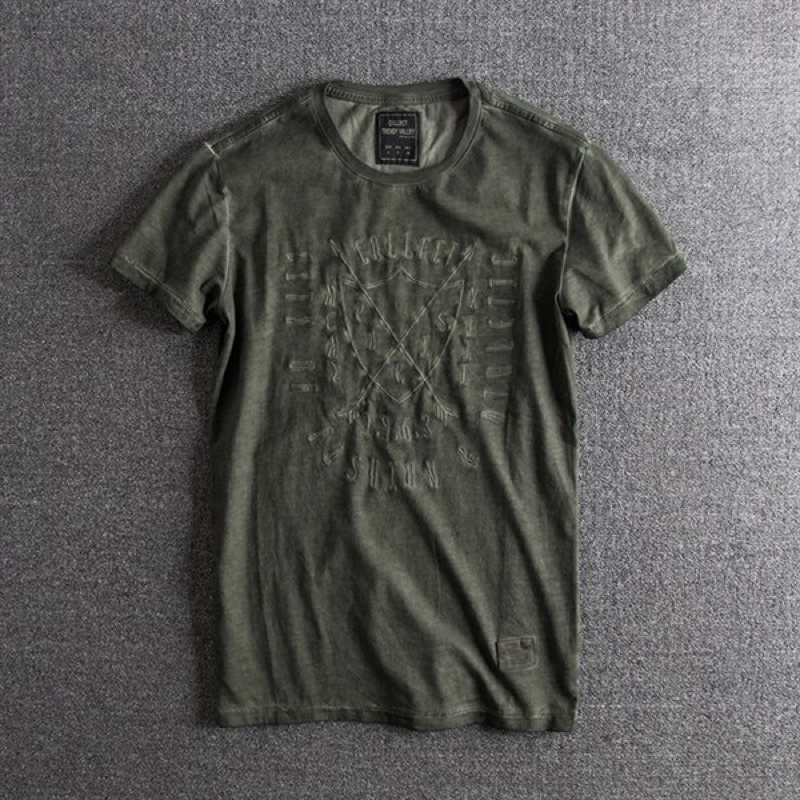 Áo thun wash bụi phong cách cổ điển