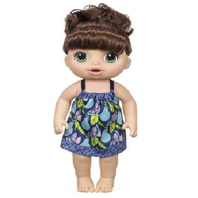 {Xã Lỗ} Búp bê Mỹ Hasbro Baby Alive 32 cm Da Đen Da trắng, Tóc nâu xoăn - Baby Alive Sweet Spoonfuls Baby Doll Girl Brun