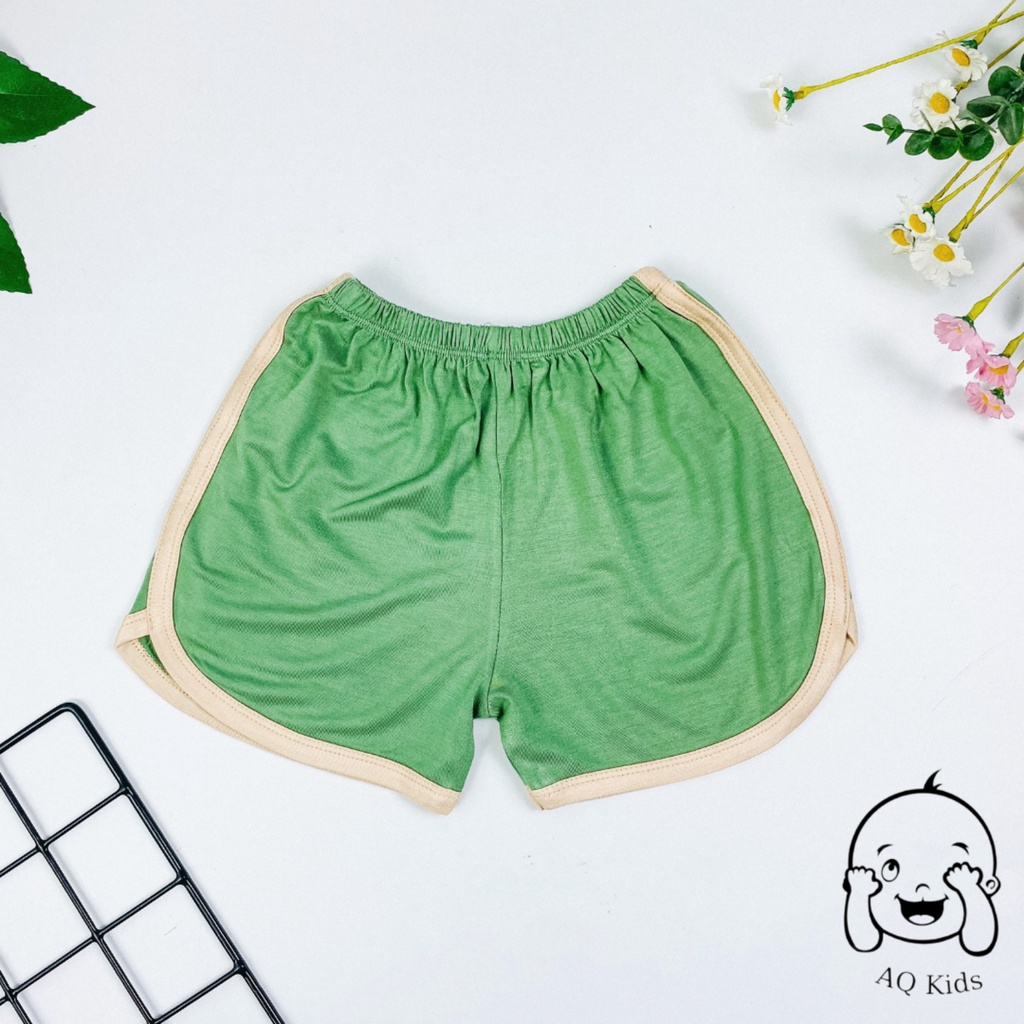 [[BÉ 8-22kg] Quần đùi, quần cộc cho bé trai bé gái thiết kế phối viền bắt mắt vải minkymom Unibaby Shop
