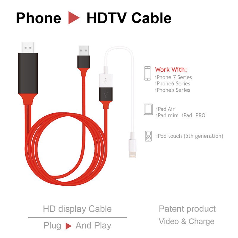 Dây Cáp Chuyển Đổi Micro Usb/Hdmi/Hml 1080p Mhl Micro Usb Sang Hdmi Hd Tv 3 Trong 1 Cho Điện Thoại Android Ios