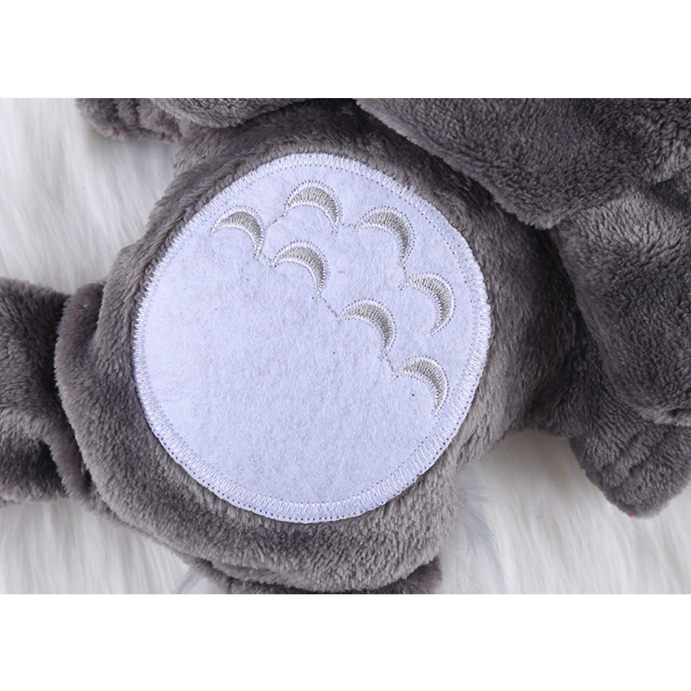 Áo Hoodie nhung cho thú cưng giữ ấm mùa đông đáng yêu, áo nỉ nhung có mũ totoro cho chó mèo