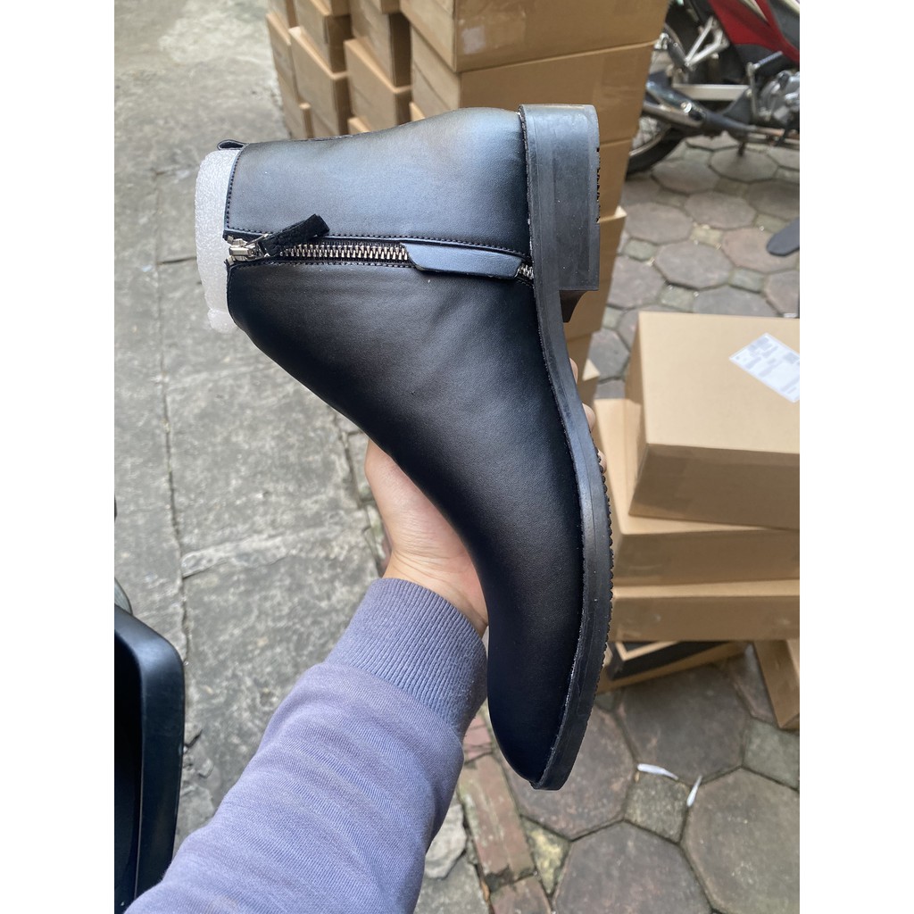 Zip boots chất liệu da bò thời trang nam | BigBuy360 - bigbuy360.vn