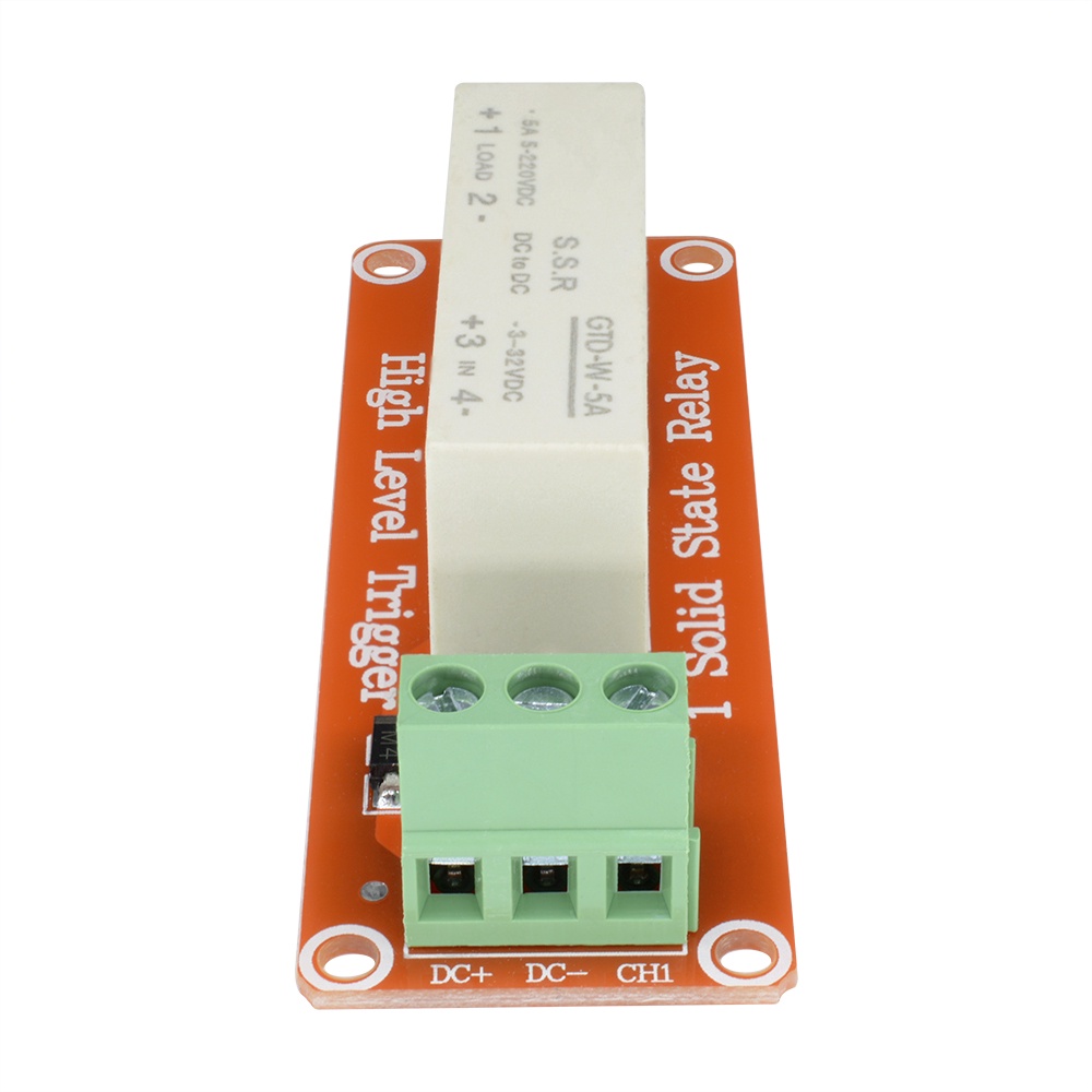 DIYMORE Rơ le trạng thái rắn D3-32V DC 1 kênh SSR 5A 5V 12V chuyên dụng cho Arduino