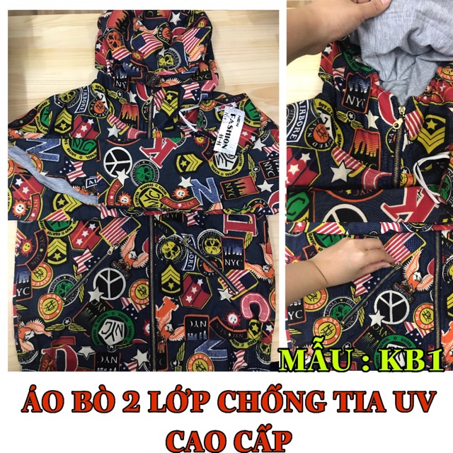 ÁO BÒ 2 LỚP CHỐNG TIA UV CAO CẤP