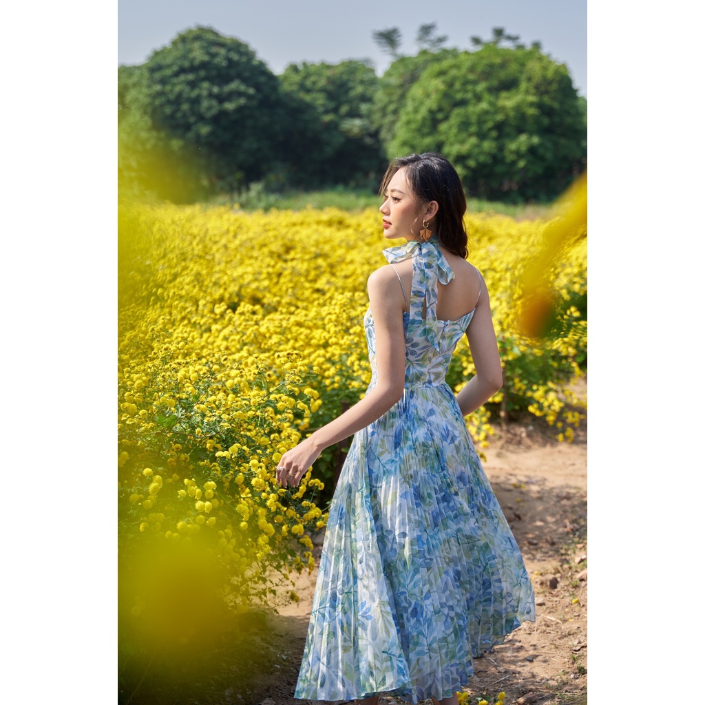TIELA Đầm váy hoa tùng xoè dập ly - Cindy Dress