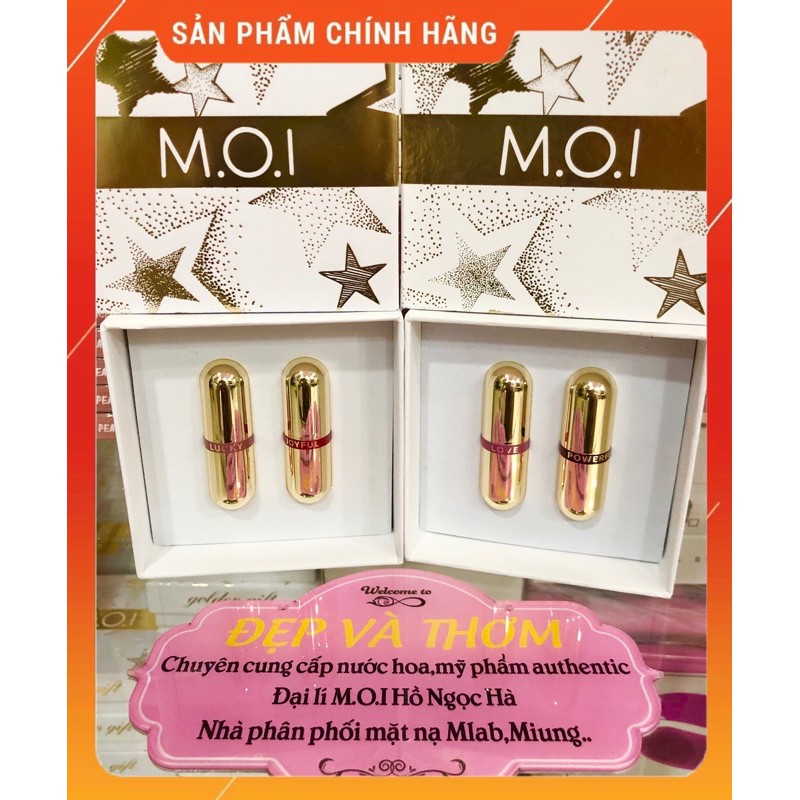 [Giá Sập Sàn) Set son mini Golden Gift -set 2 golden gift - son mini M.O.I -son Hồ Ngọc Hà