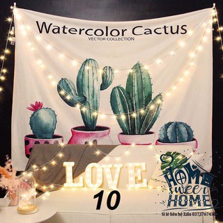 [HÀNG OD] VẢI TANG TRÍ TREO TƯỜNG TẶNG KÈM ĐÈN