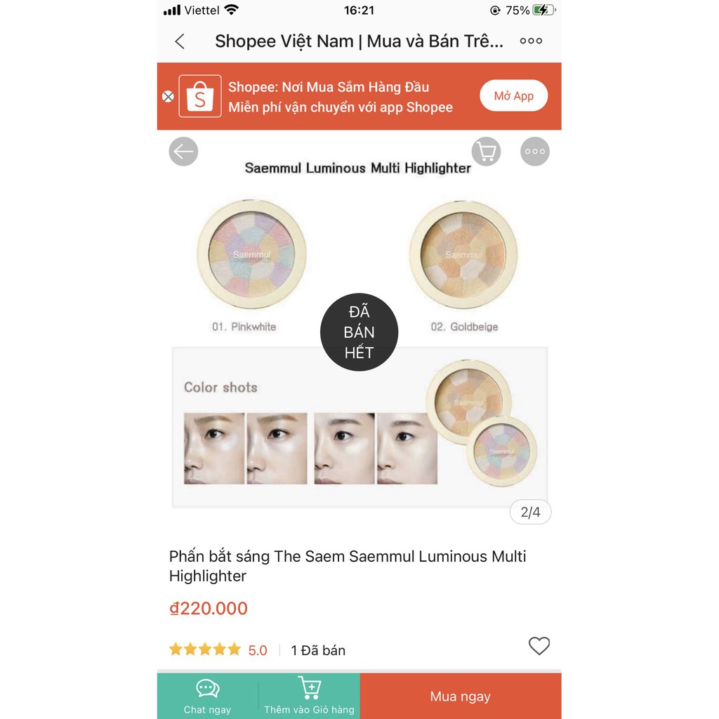 Phấn highlight The Saem Saemmul Luminous Multi Highlighter (Hàn Quốc) | BigBuy360 - bigbuy360.vn