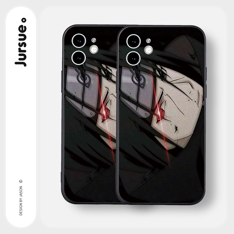 Ốp lưng JURSUE silicon mềm hoạt hình ngộ nghĩnh đen cho iPhone 13 12 11 Pro Max SE 2020 X XR XS ip 8 7 6 6S Plus Y364