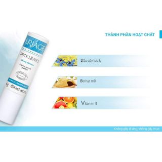 [Chính hãng có tem] Son dưỡng môi Uriage Stick Levres