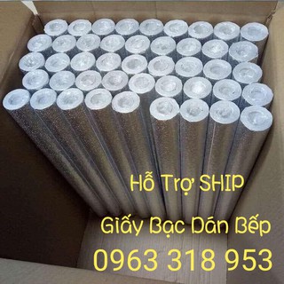 Cuộn 2 Mét Decal Giấy Dán Bếp Tráng Nhôm Cách Nhiệt (3 Mét Dài x 0.6 Mét Rộng)