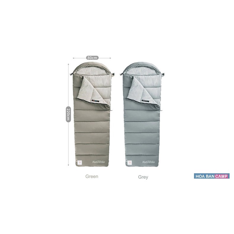 Túi Ngủ Cotton Kèm Mũ NatureHike M180 NH20MSD02 | 2-6°C