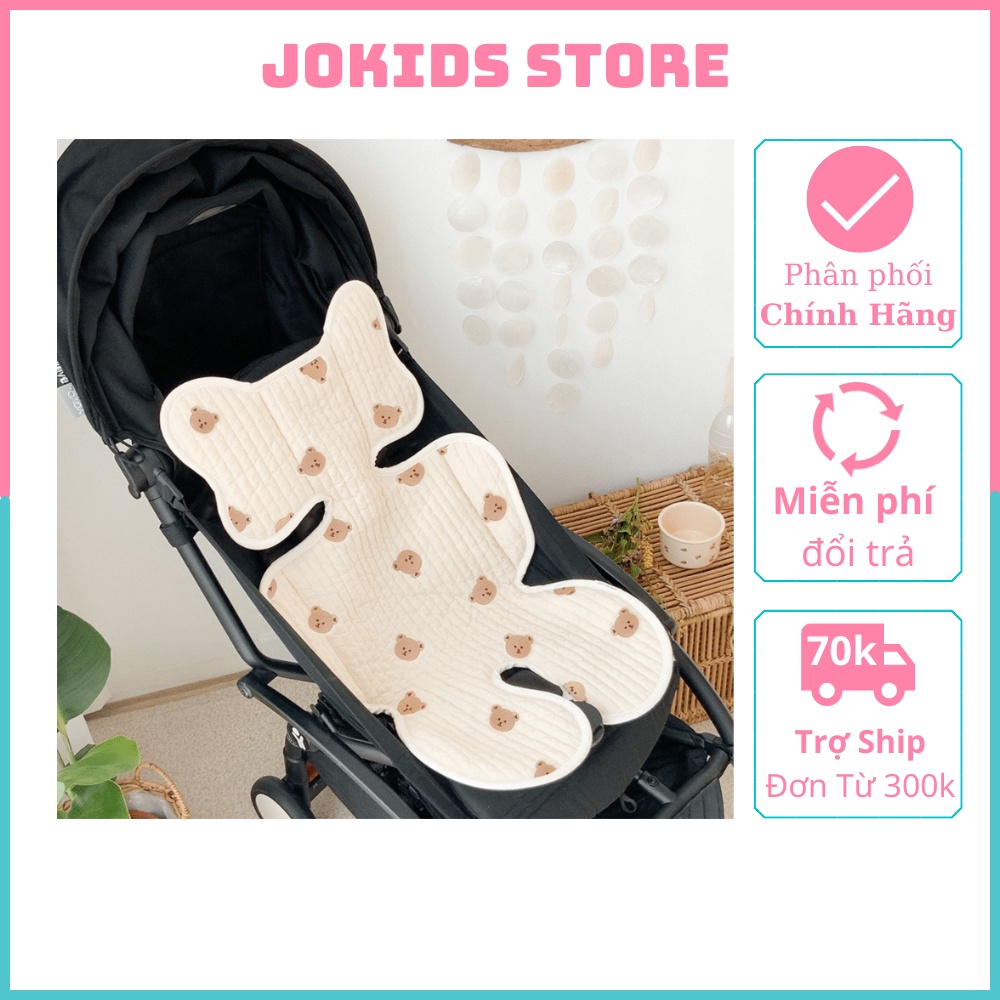 [HÀNG LOẠI 1]Đệm xe đẩy, tấm lót xe cho bé chất cotton thoáng khí mềm mại, phong cách Hàn Quốc đáng yêu